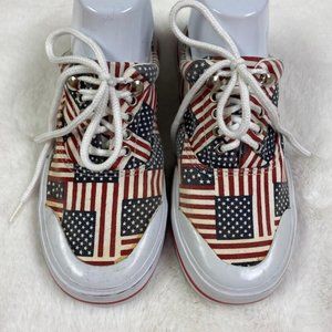 Jubilee USA Flag Slide On Sneakers,‎ size 8